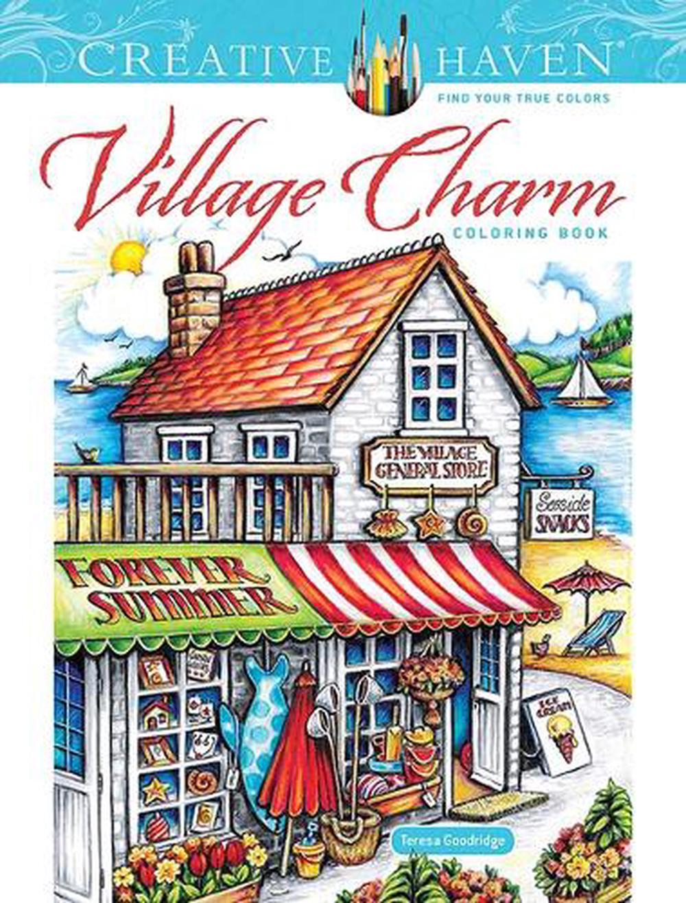 Creative Haven Village Charm Coloring Book, 9780486849676