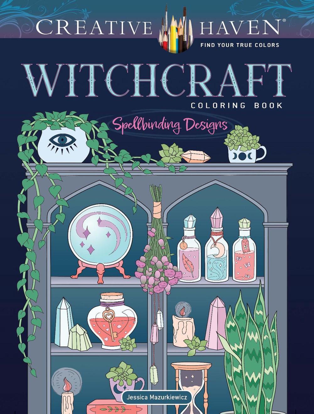 Creative Haven Witchcraft Coloring Book, 9780486850870