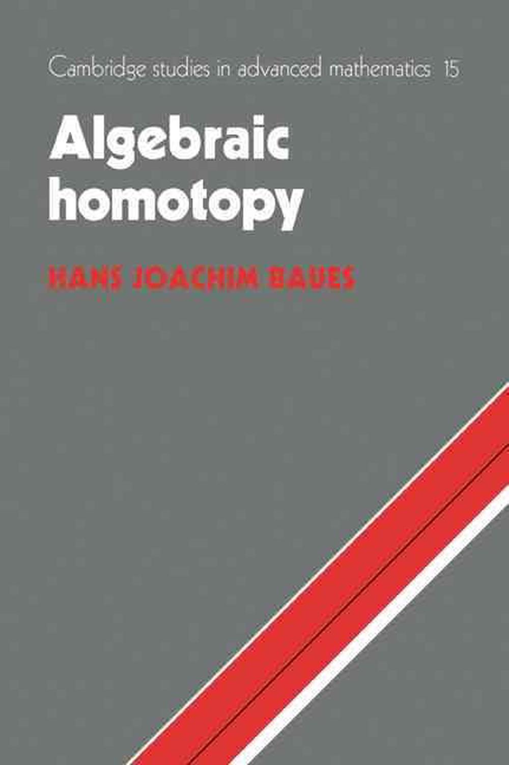 Algebraic Homotopy, 9780521055314