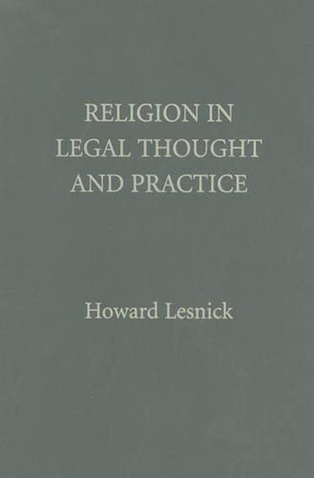 Religion in Legal Thought and Practice, 9780521119108