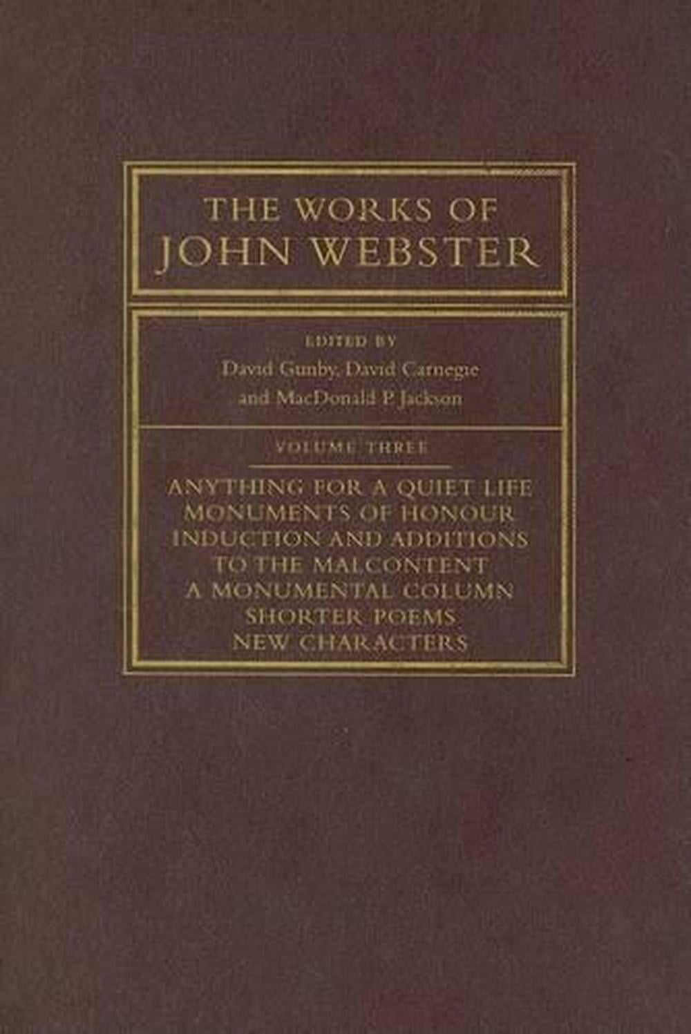 The Works of John Webster by David Carnegie - ISBN: 9780521260619