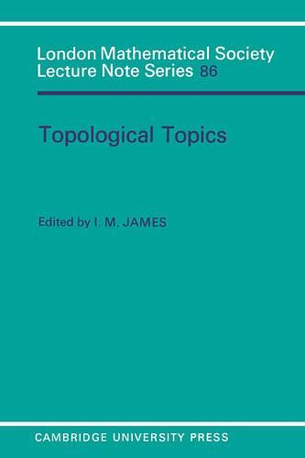 Topological Topics, 9780521275811