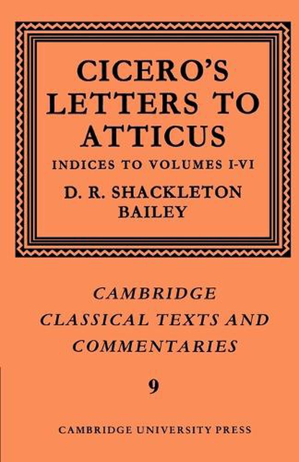 Cicero: Letters to Atticus: Volume 7, Indexes 1-6 by Marcus Tullius Cicero - ISBN: 9780521606936