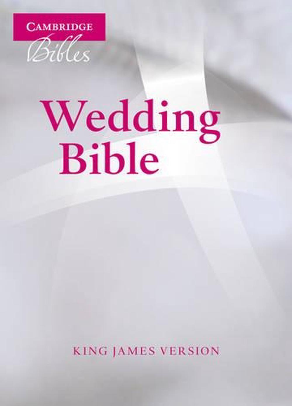 KJV Wedding Bible, Ruby Text Edition, White French Morocco Leather, KJ223:T, 9780521696111