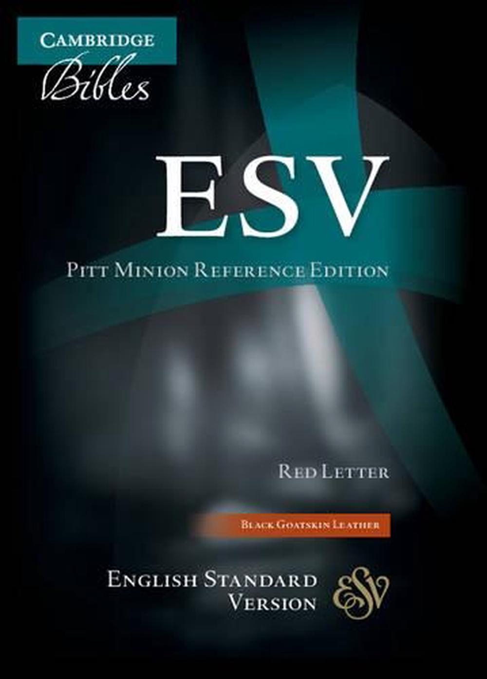 ESV Pitt Minion Reference Bible, Black Goatskin Leather, Red-letter Text, ES446:XR, 9780521708135