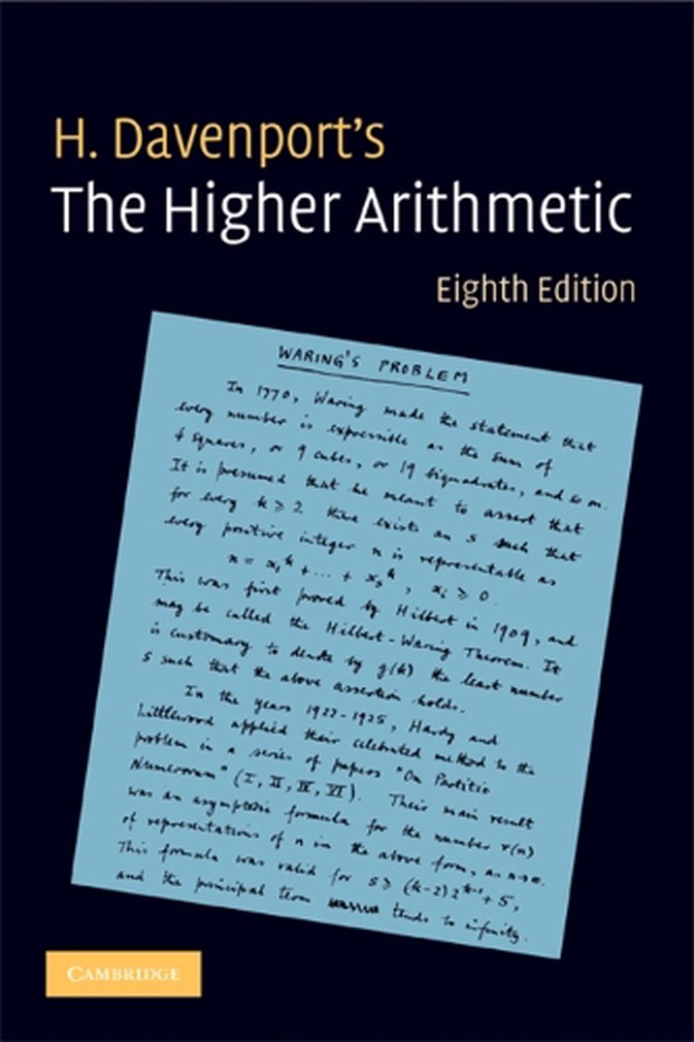 The Higher Arithmetic, 9780521722360