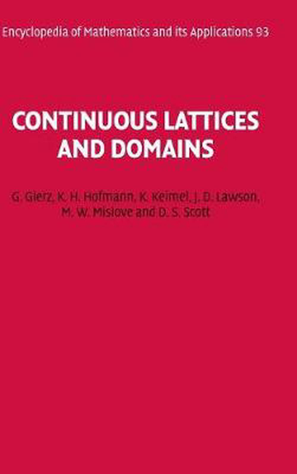 Continuous Lattices and Domains, 9780521803380