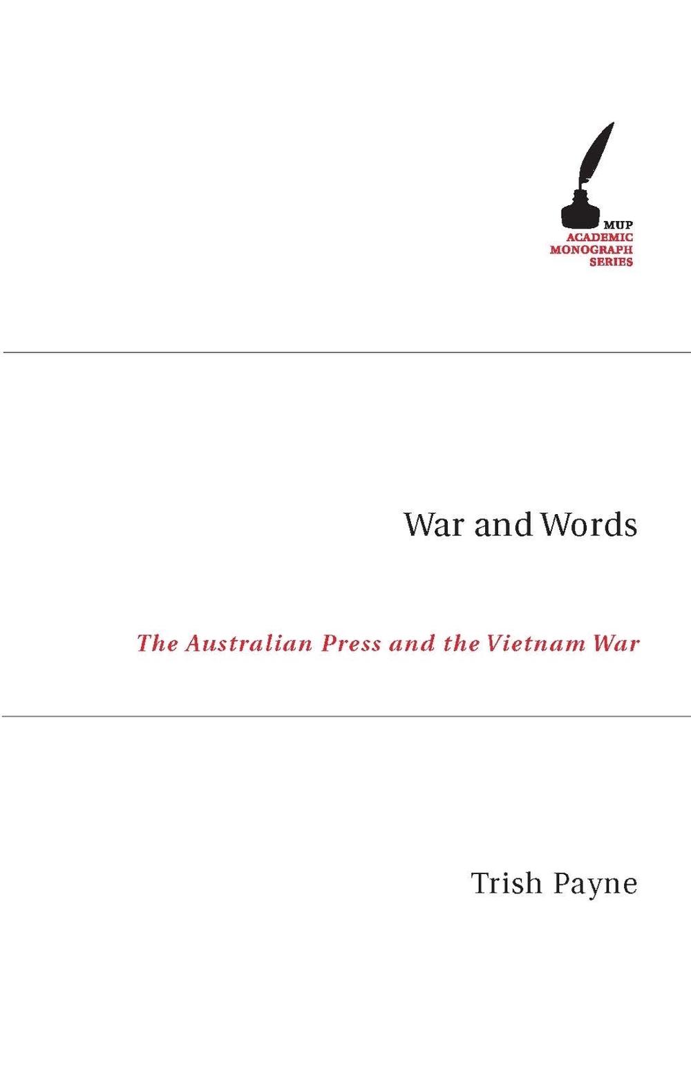 War and Words by Trish Payne - ISBN: 9780522853261