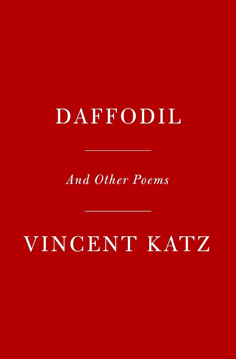 Daffodil by Vincent Katz - ISBN: 9780525656593