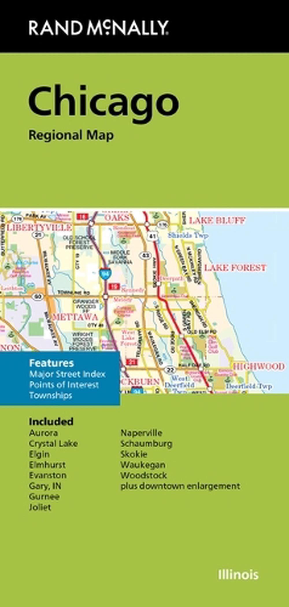 Rand McNally Folded Map: Chicago Regional Map by Rand McNally - ISBN: 9780528028410