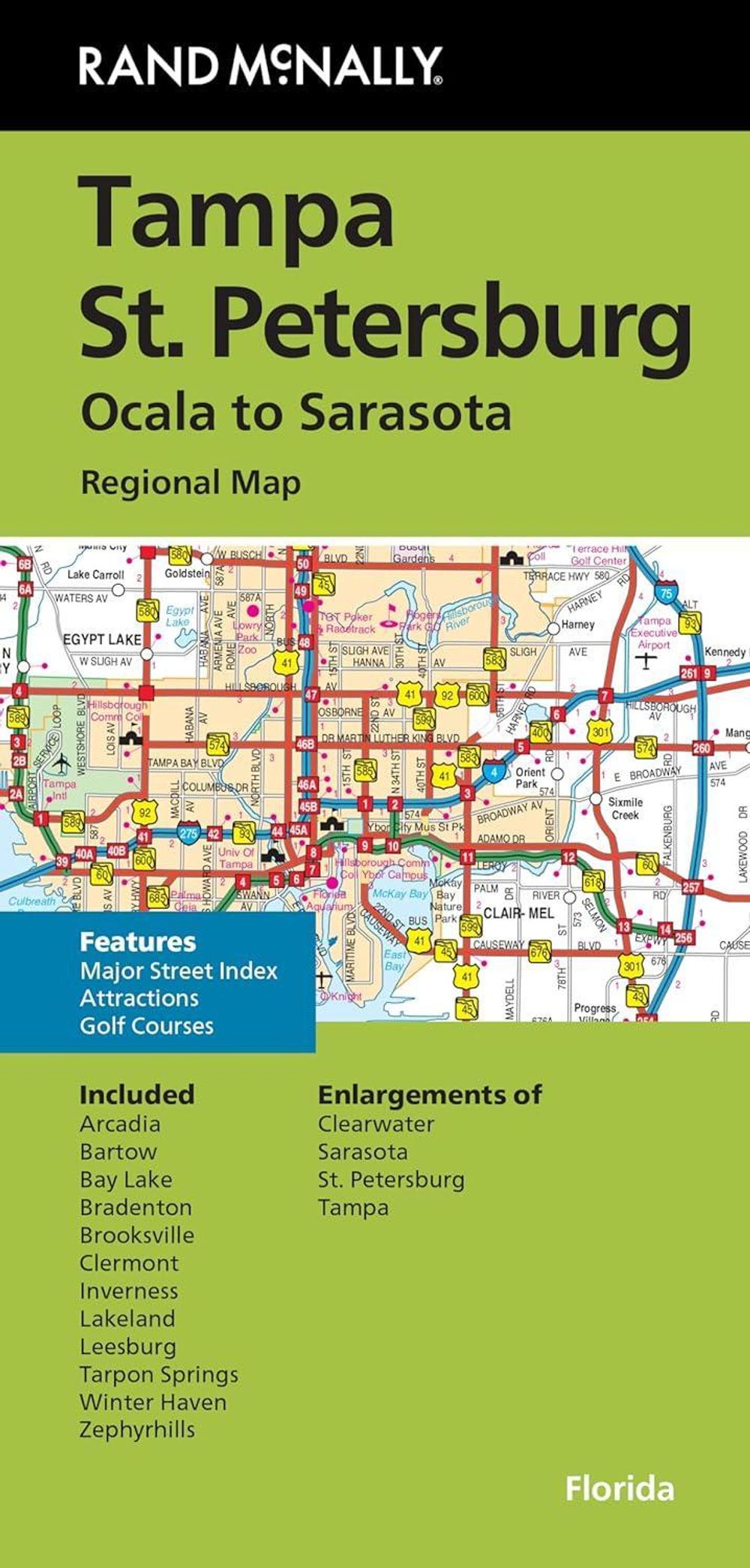 Rand McNally Folded Map: Tampa and St. Petersburg Regional Map by Rand ...