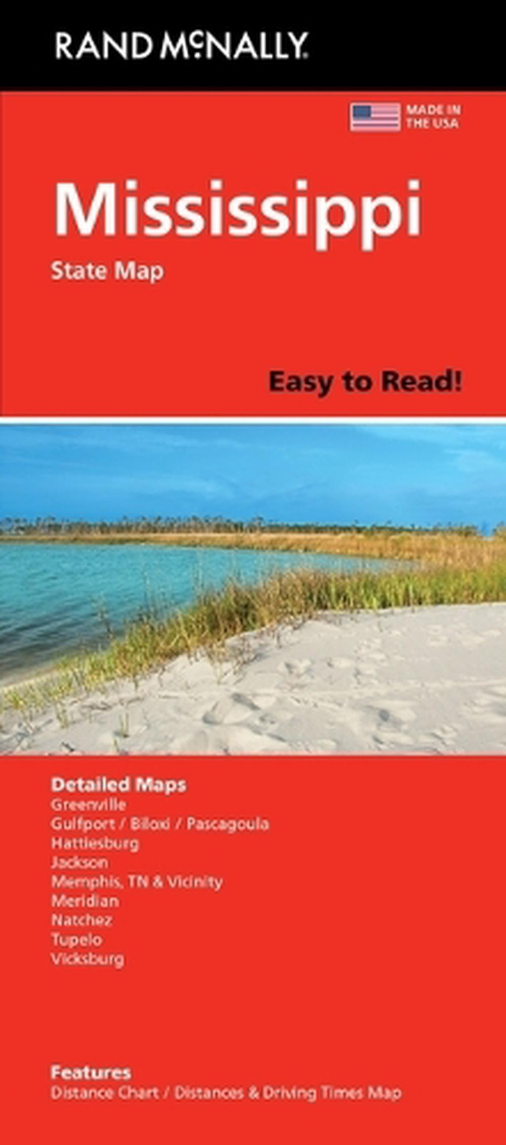 Rand McNally Easy to Read: Mississippi State Map, 9780528028953