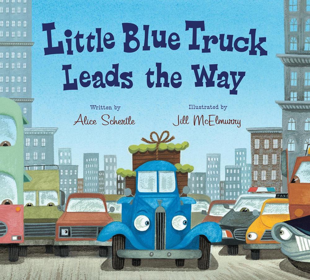 Little Blue Truck Leads the Way Board Book, 9780544568051