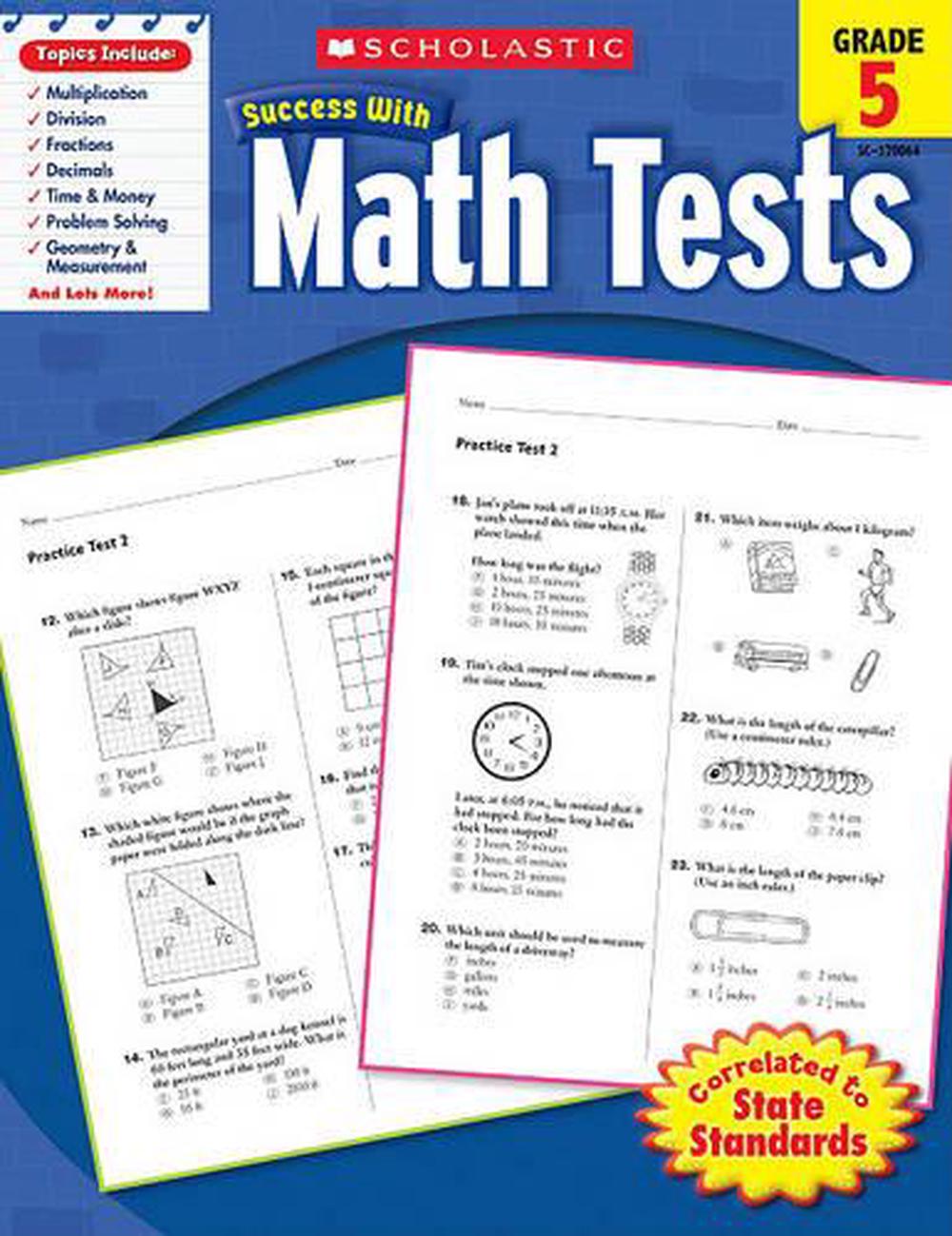 Math Tests, Grade 5 by Inc. Scholastic, Paperback, 9780545200646 | Buy