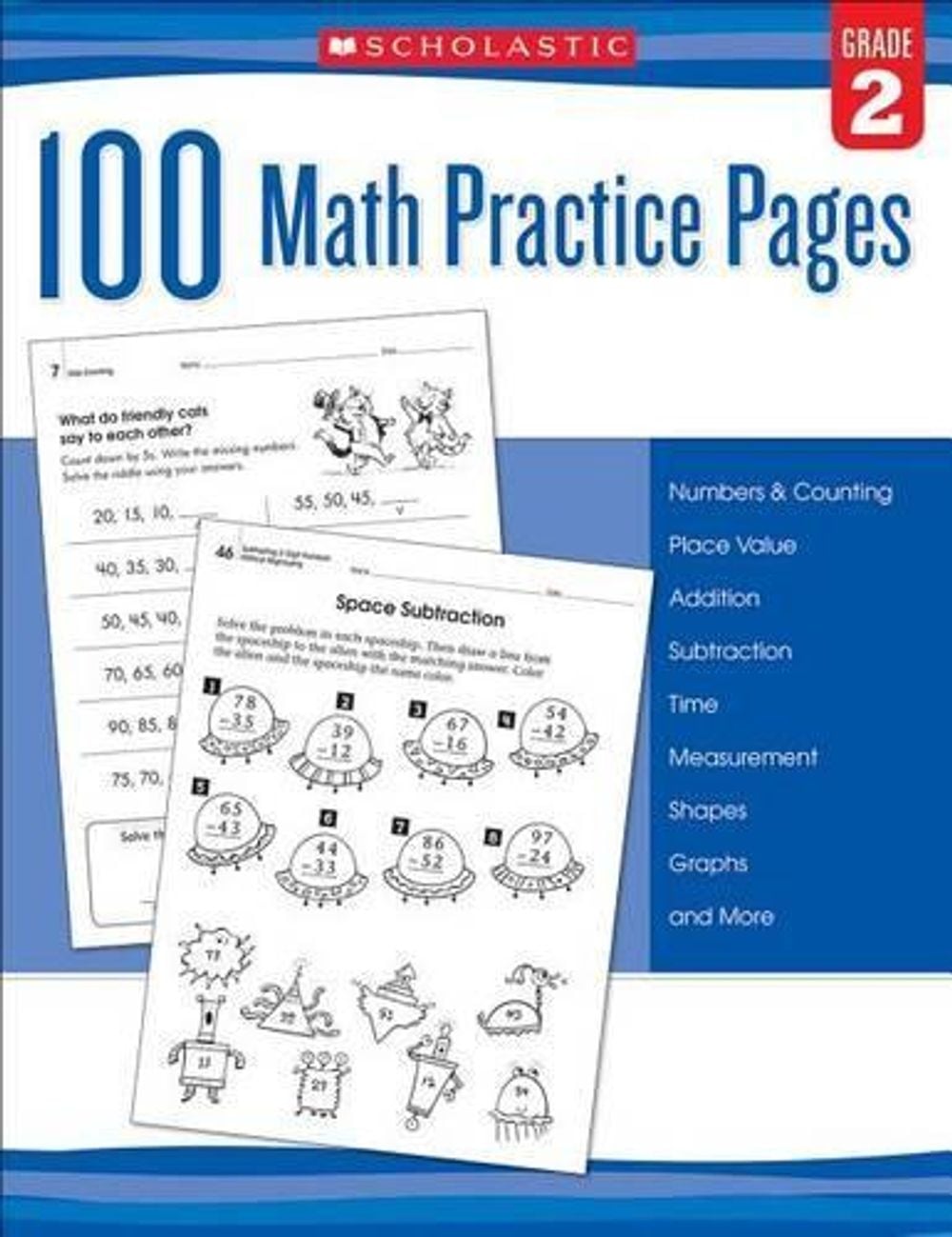 100 Math Practice Pages: Grade 2 by Scholastic - ISBN: 9780545799386
