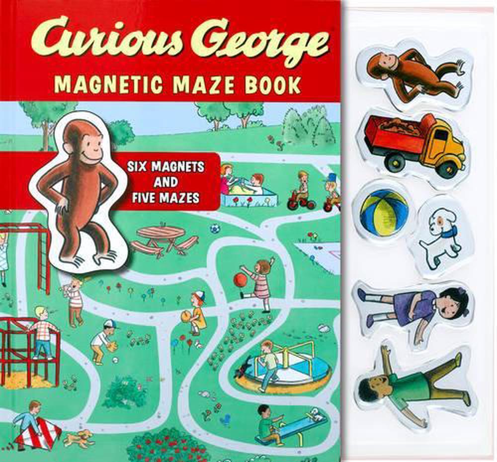 Curious George Magnetic Maze Book by H.A. Rey, Paperback, 9780547643021 ...