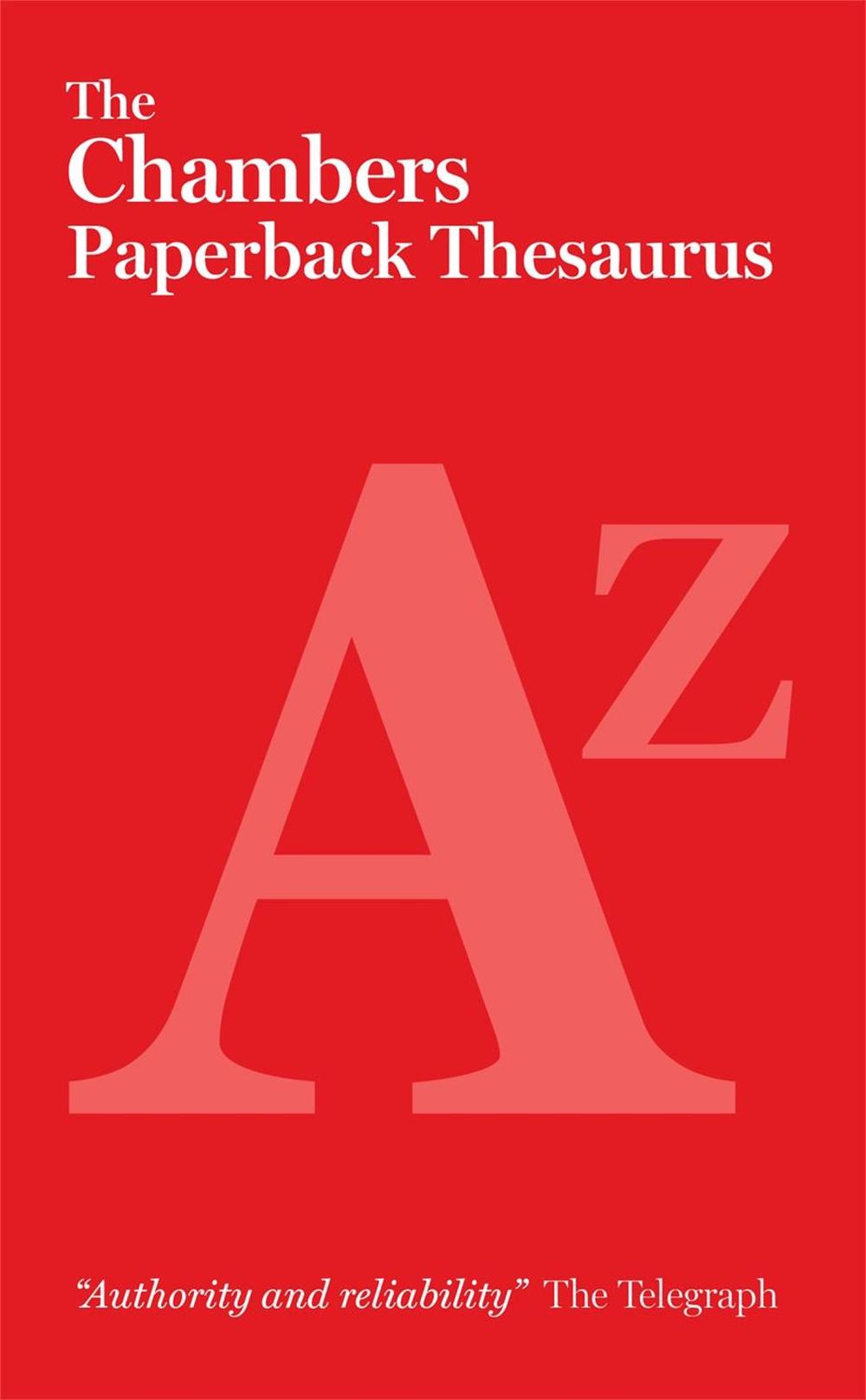 The Chambers Paperback Thesaurus, 9780550105516