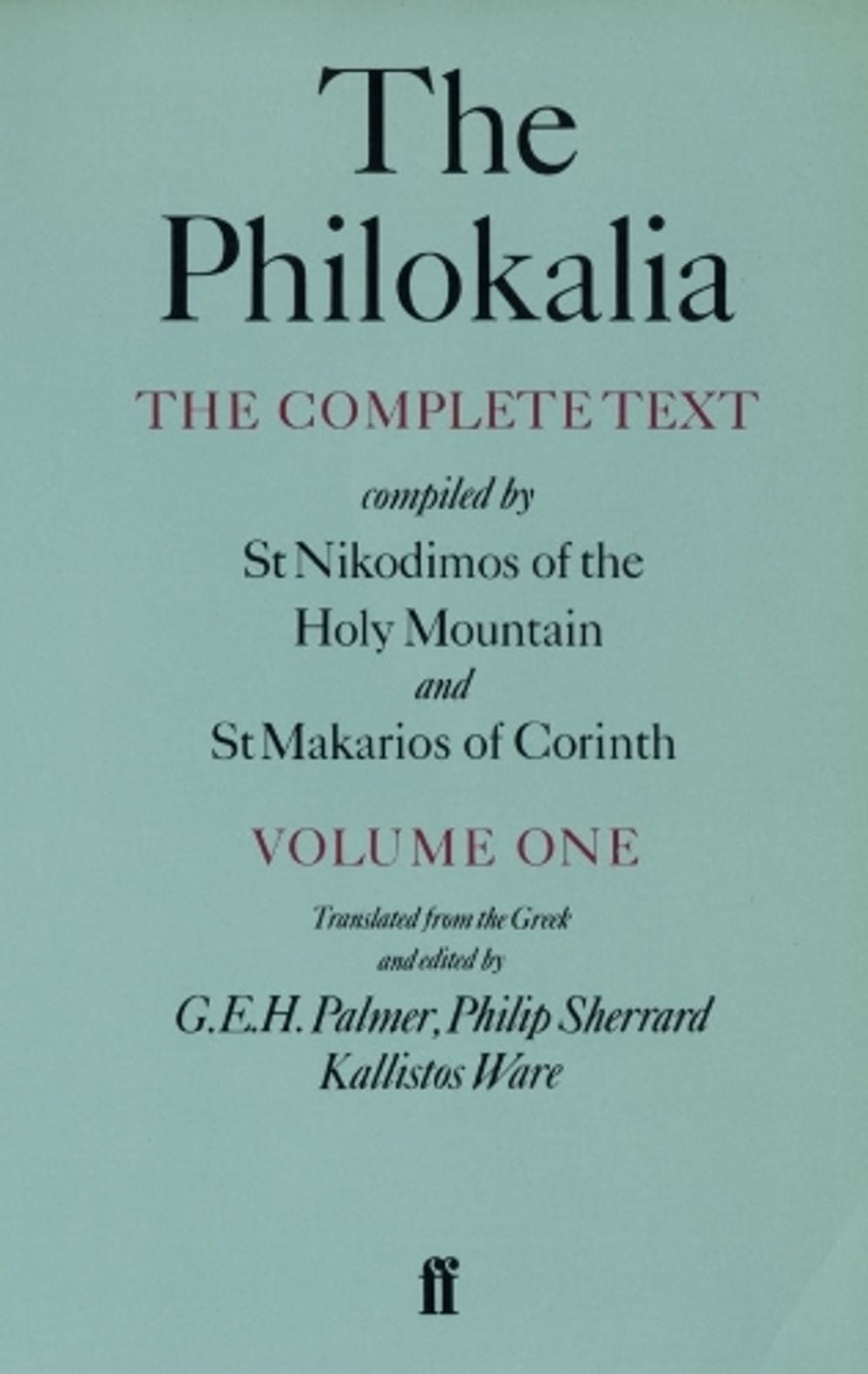 The Philokalia Vol 1 by G.E.H. Palmer - ISBN: 9780571130139