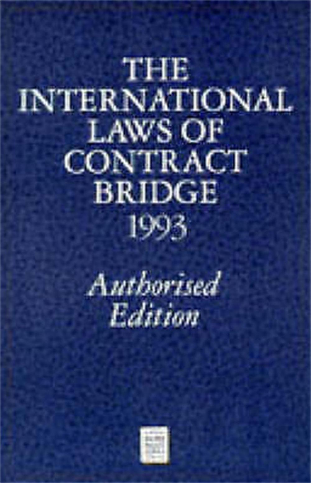 International Laws of Contract Bridge 1993, 9780575052529