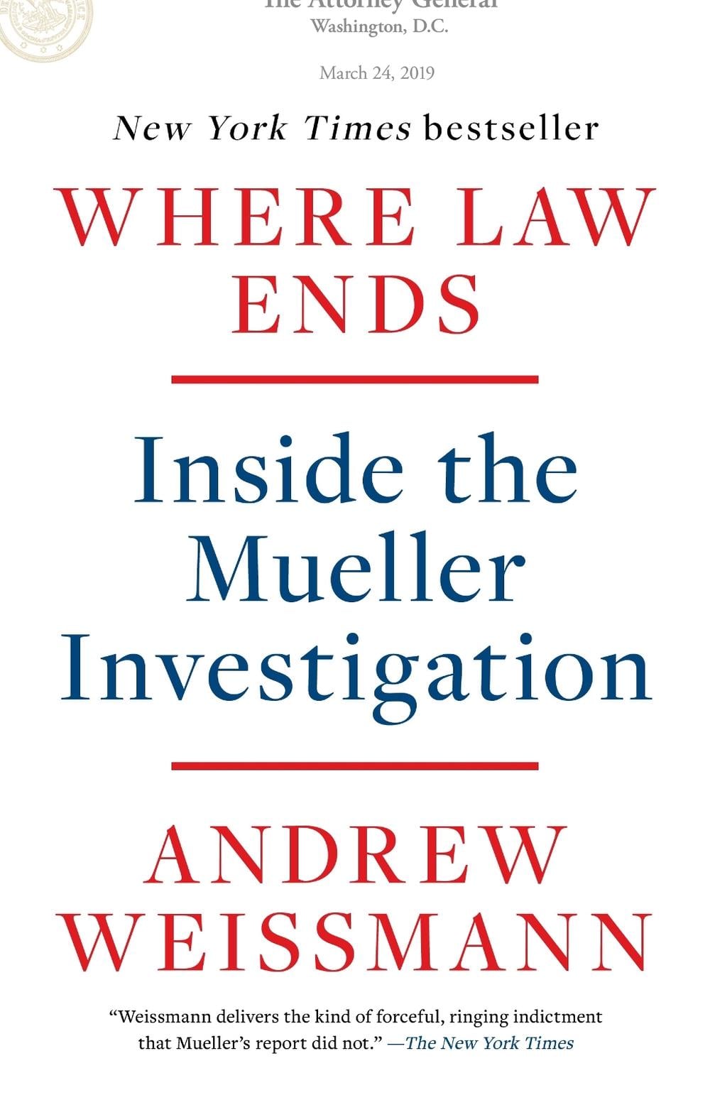 Where Law Ends by Andrew Weissmann - ISBN: 9780593138595