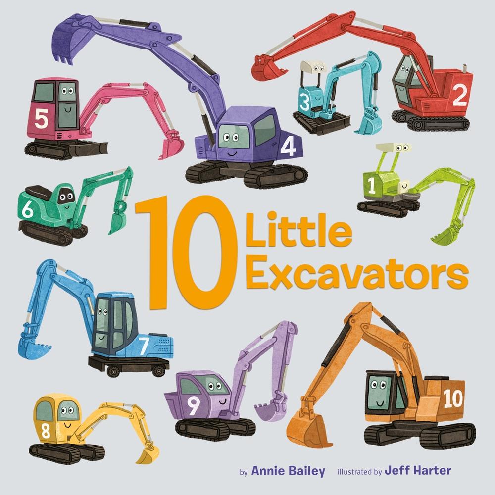 10 Little Excavators, 9780593301357