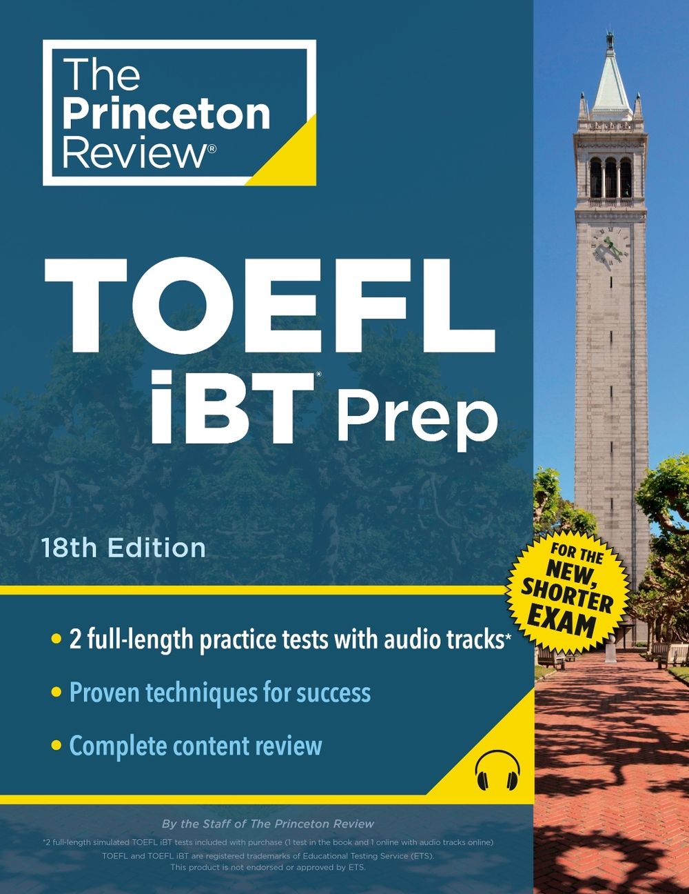 Princeton Review TOEFL iBT Prep with Audio/Listening Tracks, 18th Edition by Princeton Review - ISBN: 9780593517444