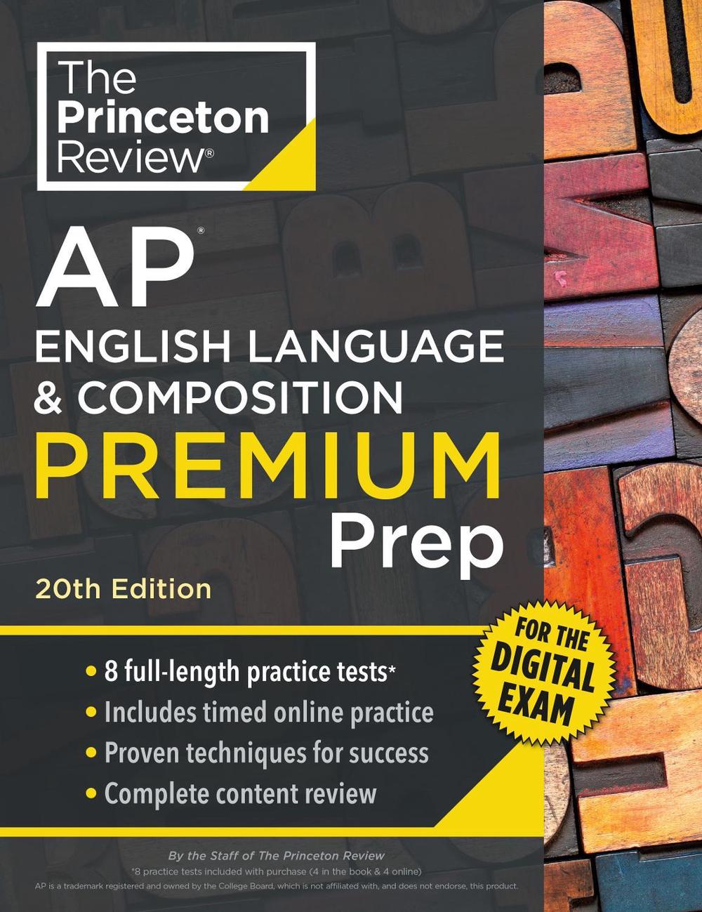 Princeton Review AP English Language & Composition Premium Prep, 20th Edition, 9780593518434
