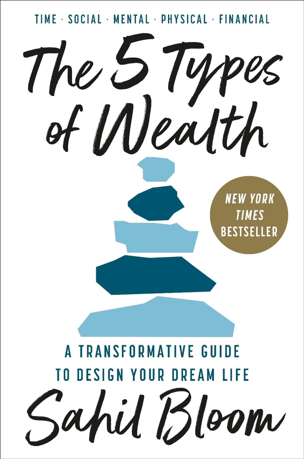 The 5 Types of Wealth by Sahil Bloom book cover