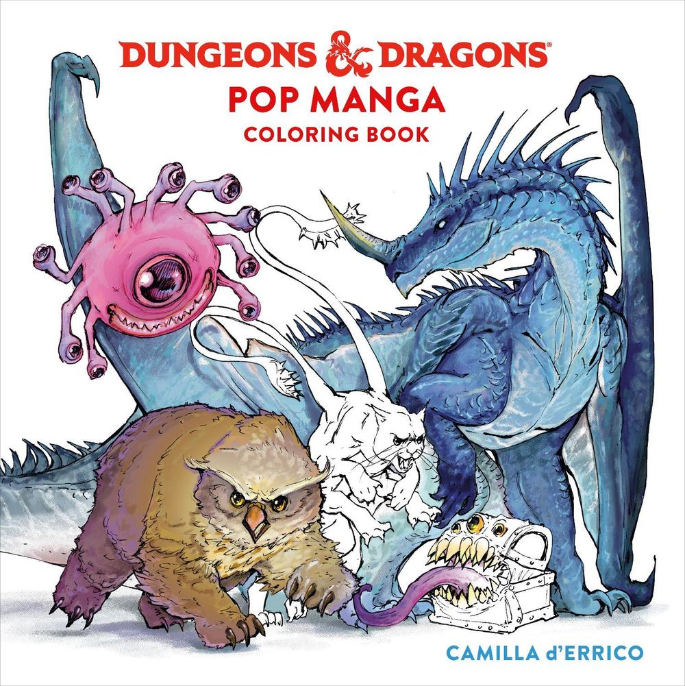 Dungeons & Dragons Pop Manga Coloring Book by Camilla d'Errico - ISBN: 9780593839461