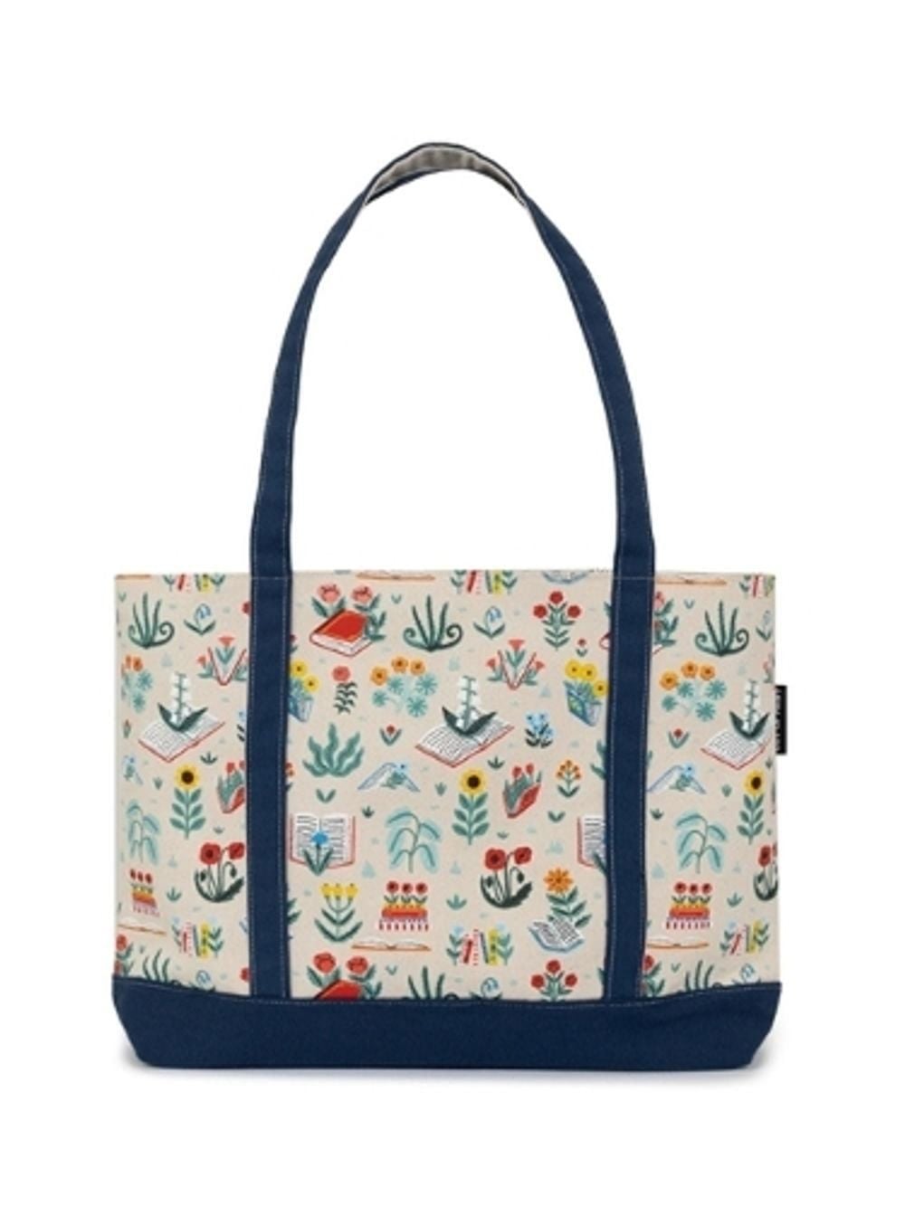 Out of Print Books & Blooms Large Zippered Tote by Out of Print - ISBN: 9780593895542