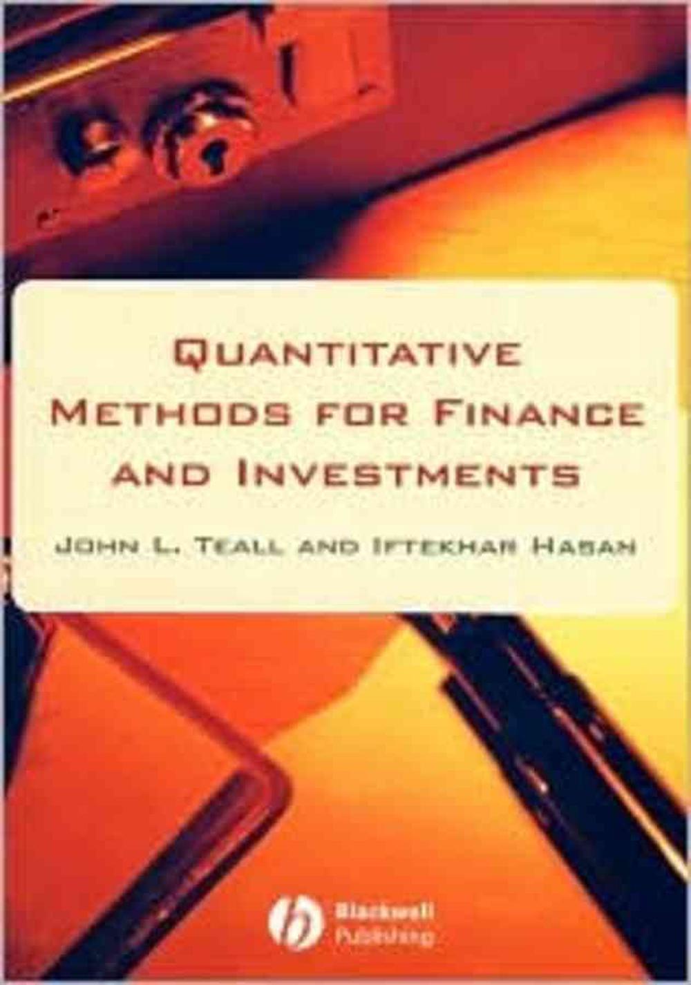 Quantitative Methods for Finance and Investments, 1st Edition, 9780631223382