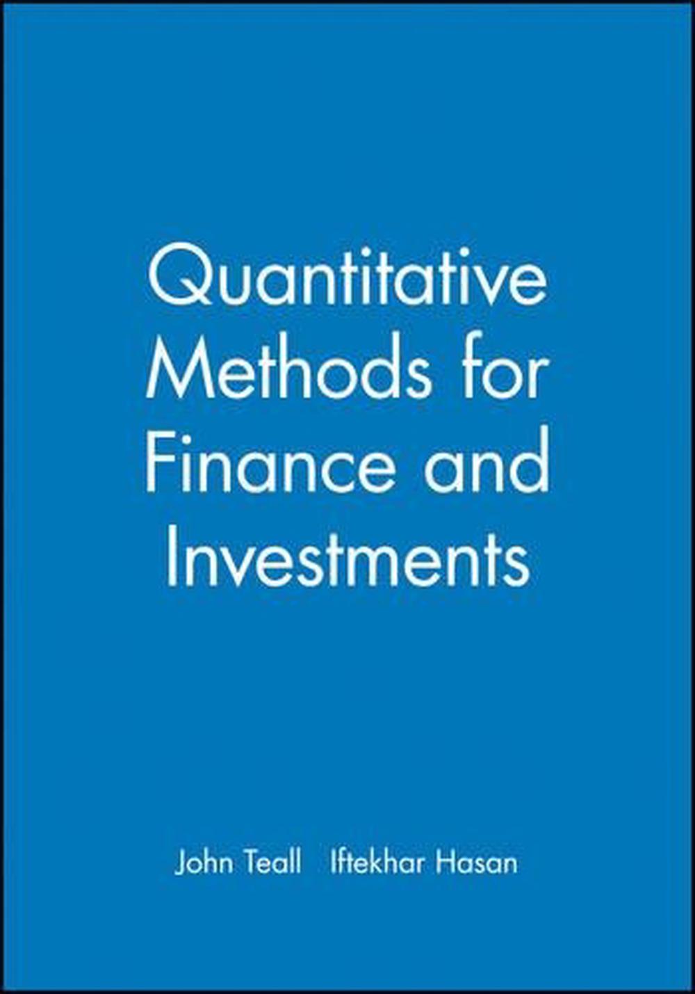 Quantitative Methods for Finance and Investments, 1st Edition, 9780631223399
