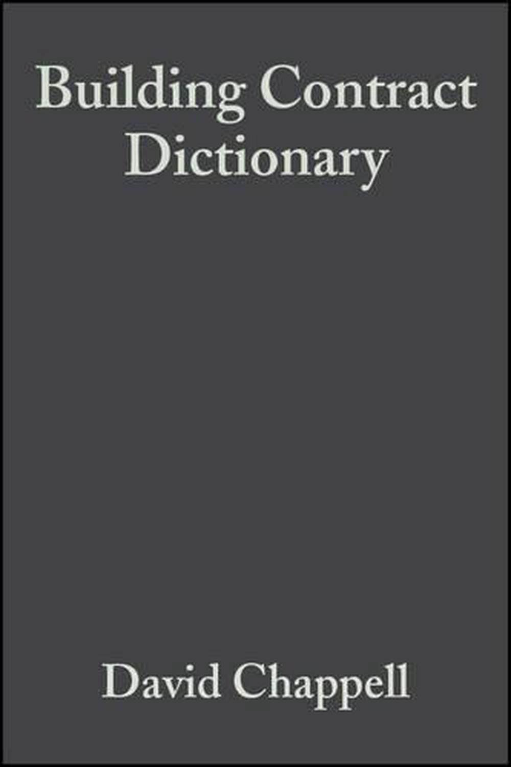 Building Contract Dictionary, 3rd Edition, 9780632039647