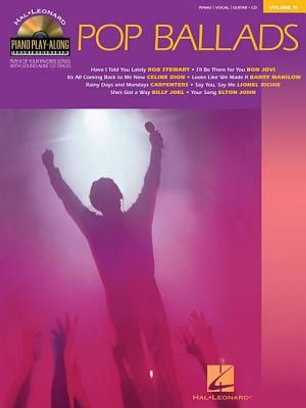 Pop Ballads: Piano Play-Along Volume 14 - ISBN: 9780634083907