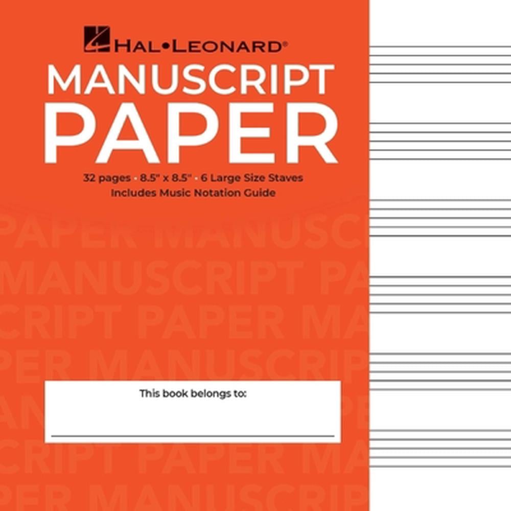 Wide Staff Manuscript Paper (Red Cover) by Hal Leonard Corp. Staff - ISBN: 9780634096365