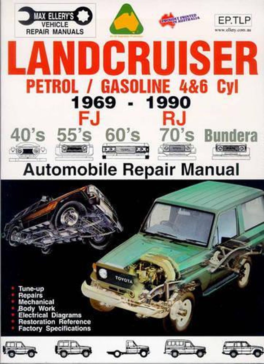 Toyota Landcruiser 1969-1990 Petrol Engines (EP.TLP) by Max Ellery - ISBN: 9780646124094