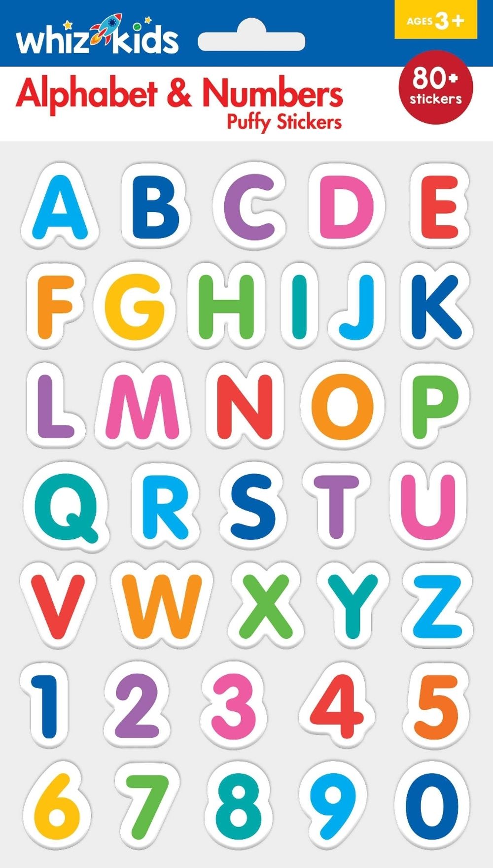 Whiz Kids Puffy Stickers - Alphabet and Numbers by Whiz Kids - ISBN: 9780655210696