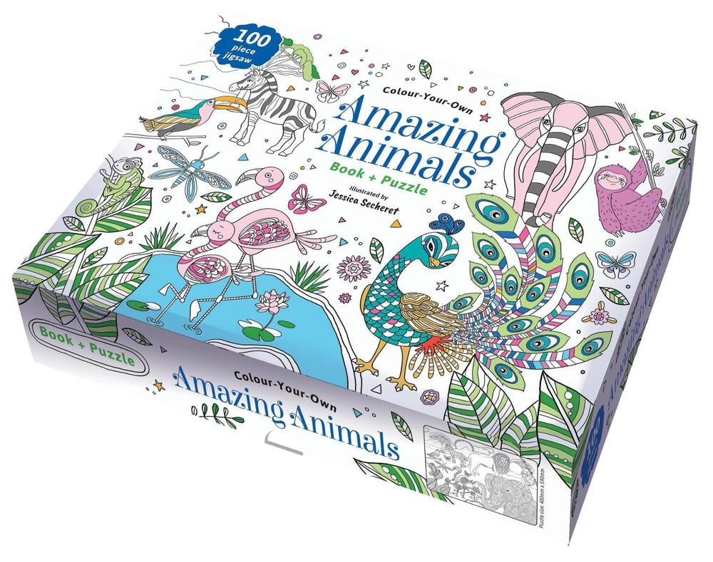 Blue Duck Books Colour Your Own Book & Puzzle Amazing Animals by Blue Duck Books - ISBN: 9780655216186