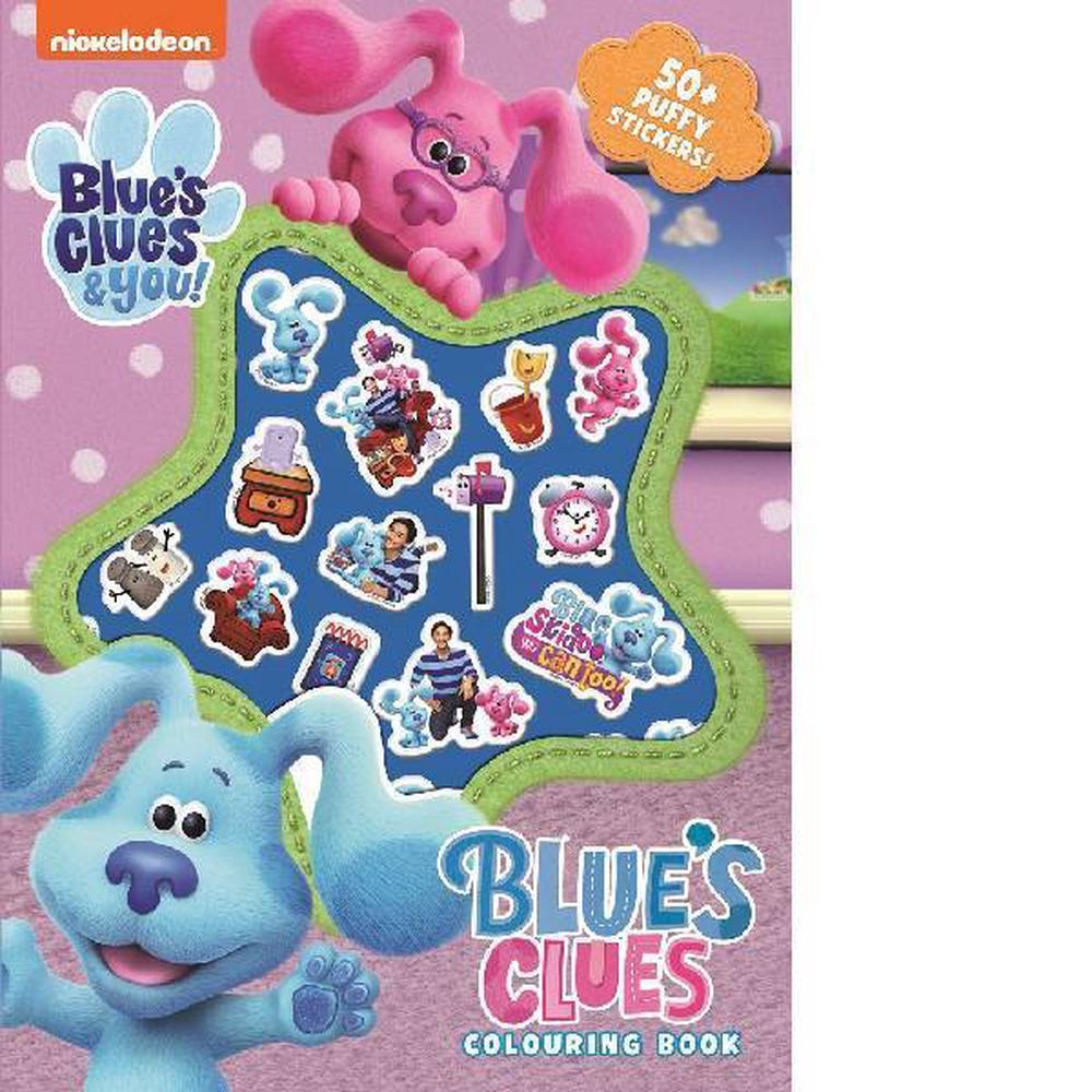 coloring pages blues clues with pink dog