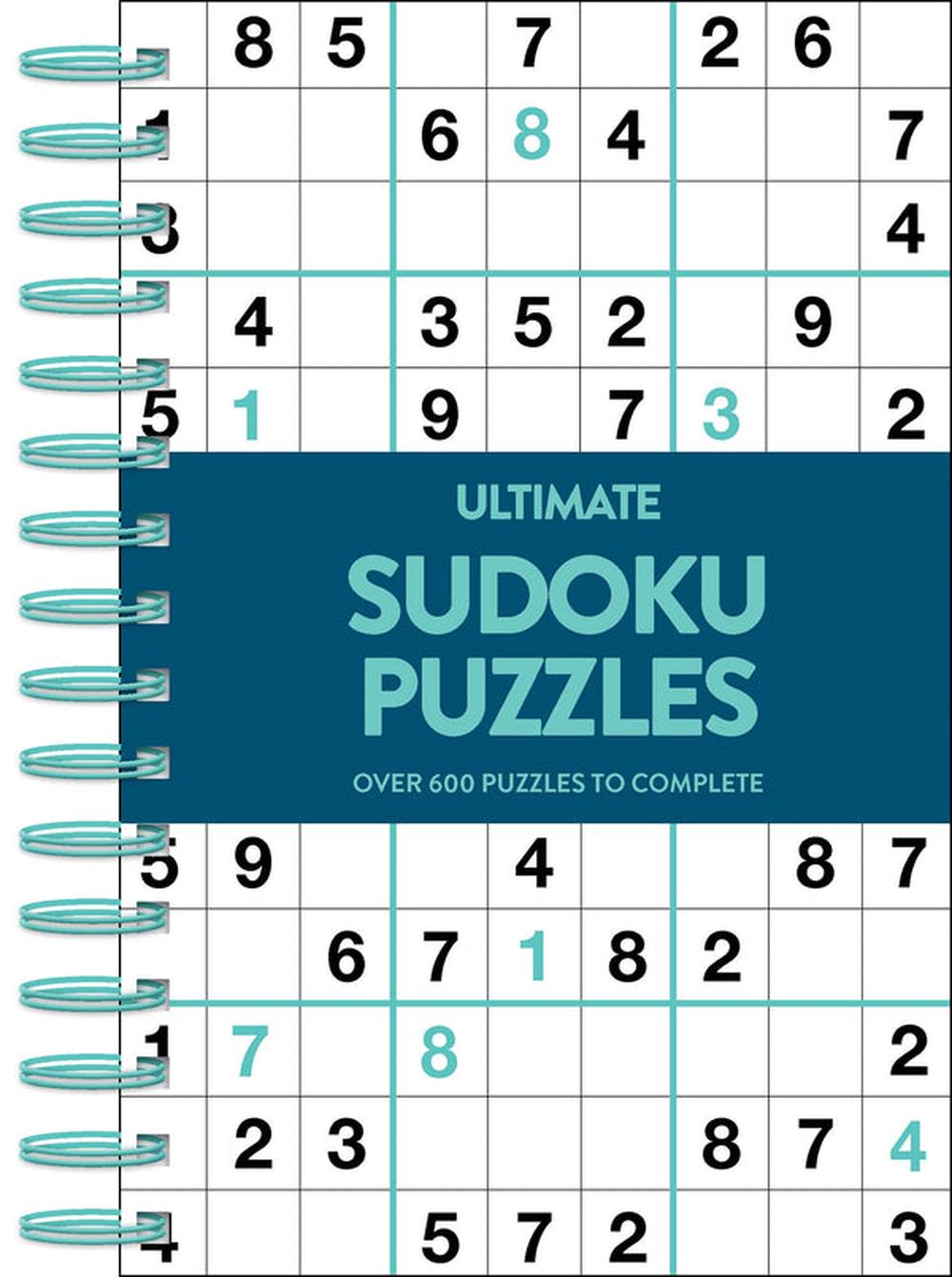 Ultimate 600 Puzzles - Sudoku - Teal, 9780655237211