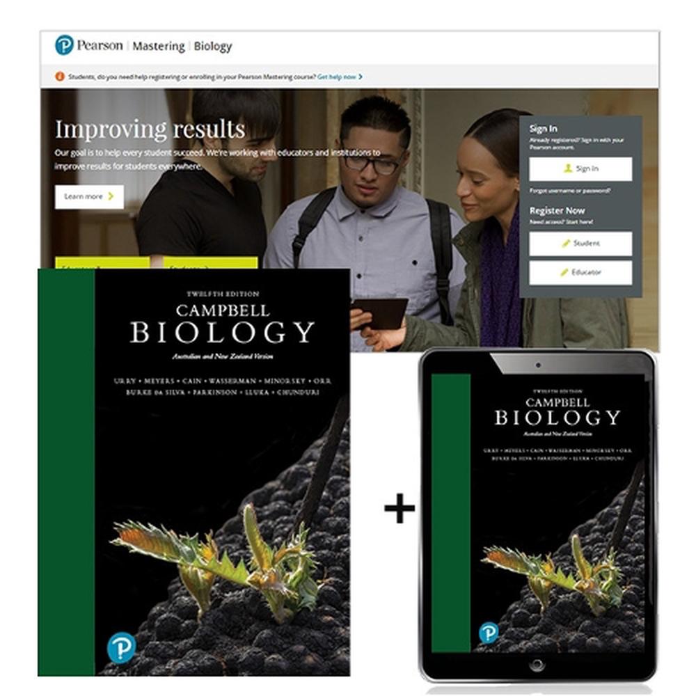 Campbell Biology, Australian and New Zealand Edition + Mastering Biology With Pearson eText, 12th Edition, 9780655780588