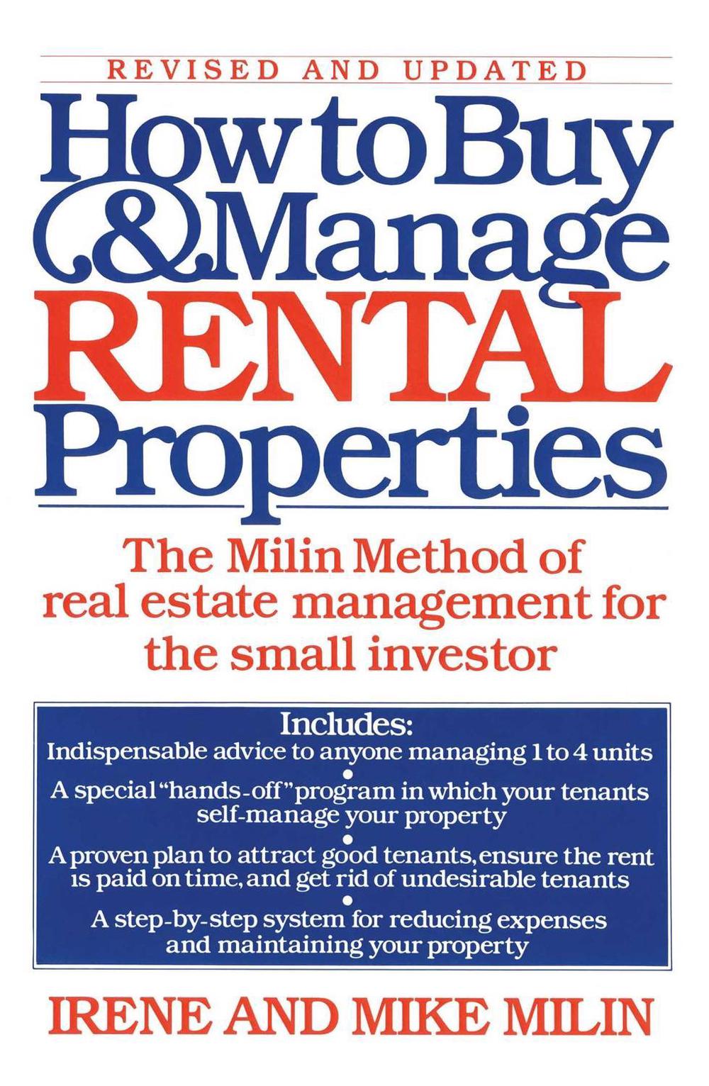 How to Buy and Manage Rental Properties by Mike Milin - ISBN: 9780671644239