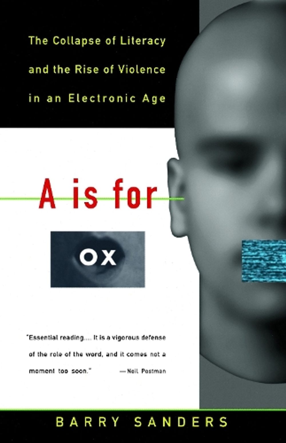 A Is for Ox by Barry Sanders - ISBN: 9780679742852