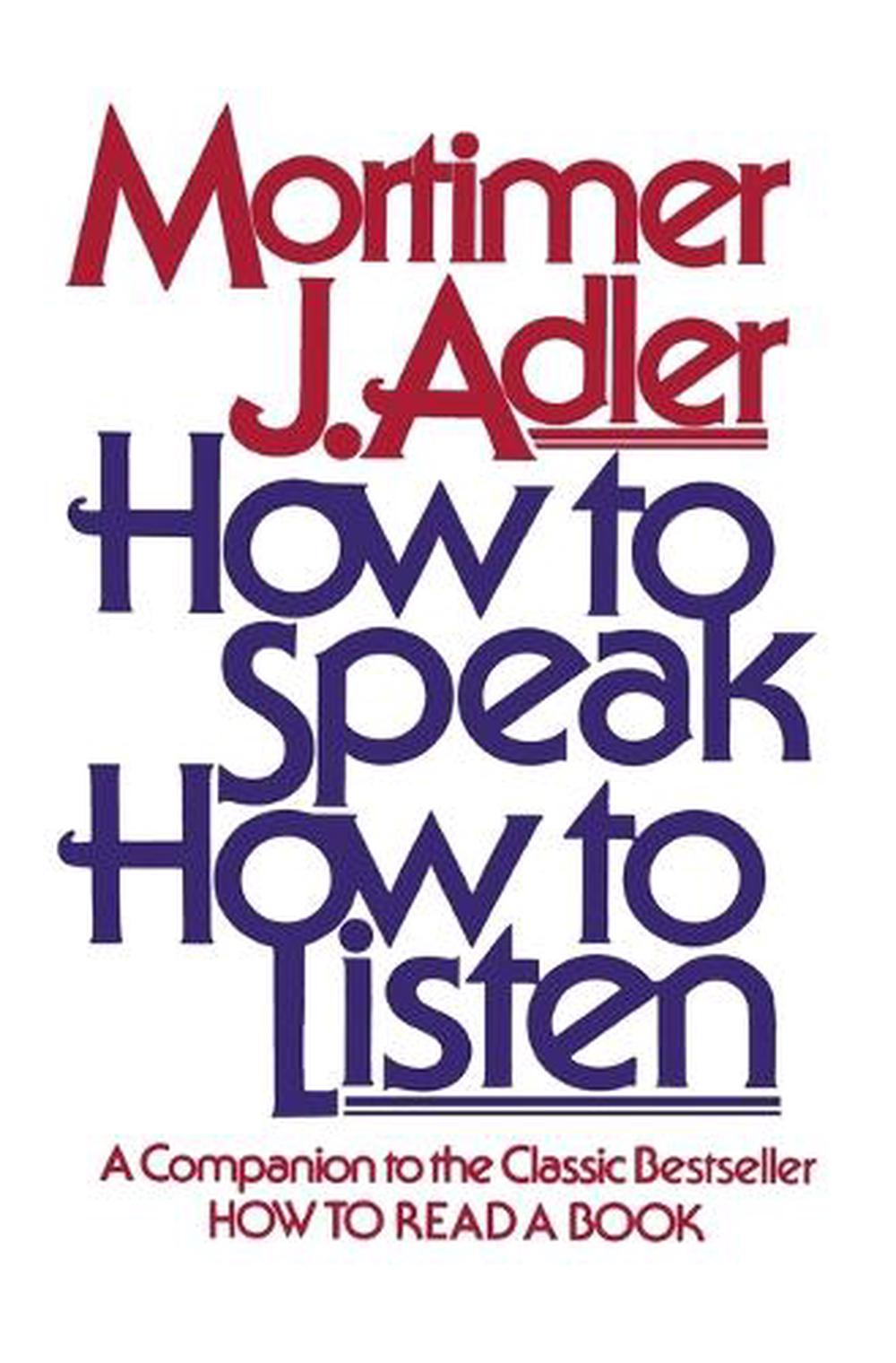 How to Speak, How to Listen, 9780684846477