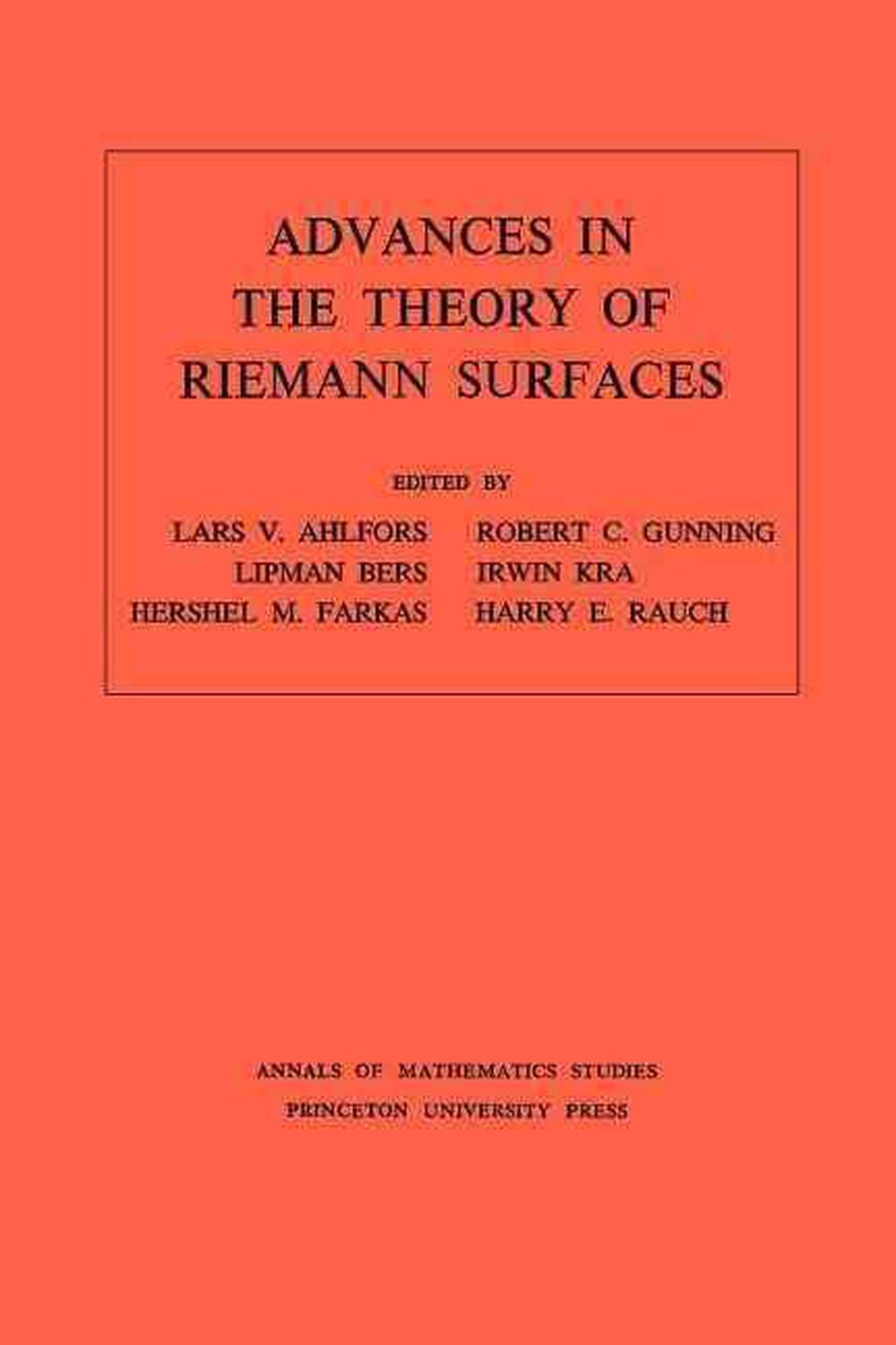 Advances in the Theory of Riemann Surfaces, 9780691080819