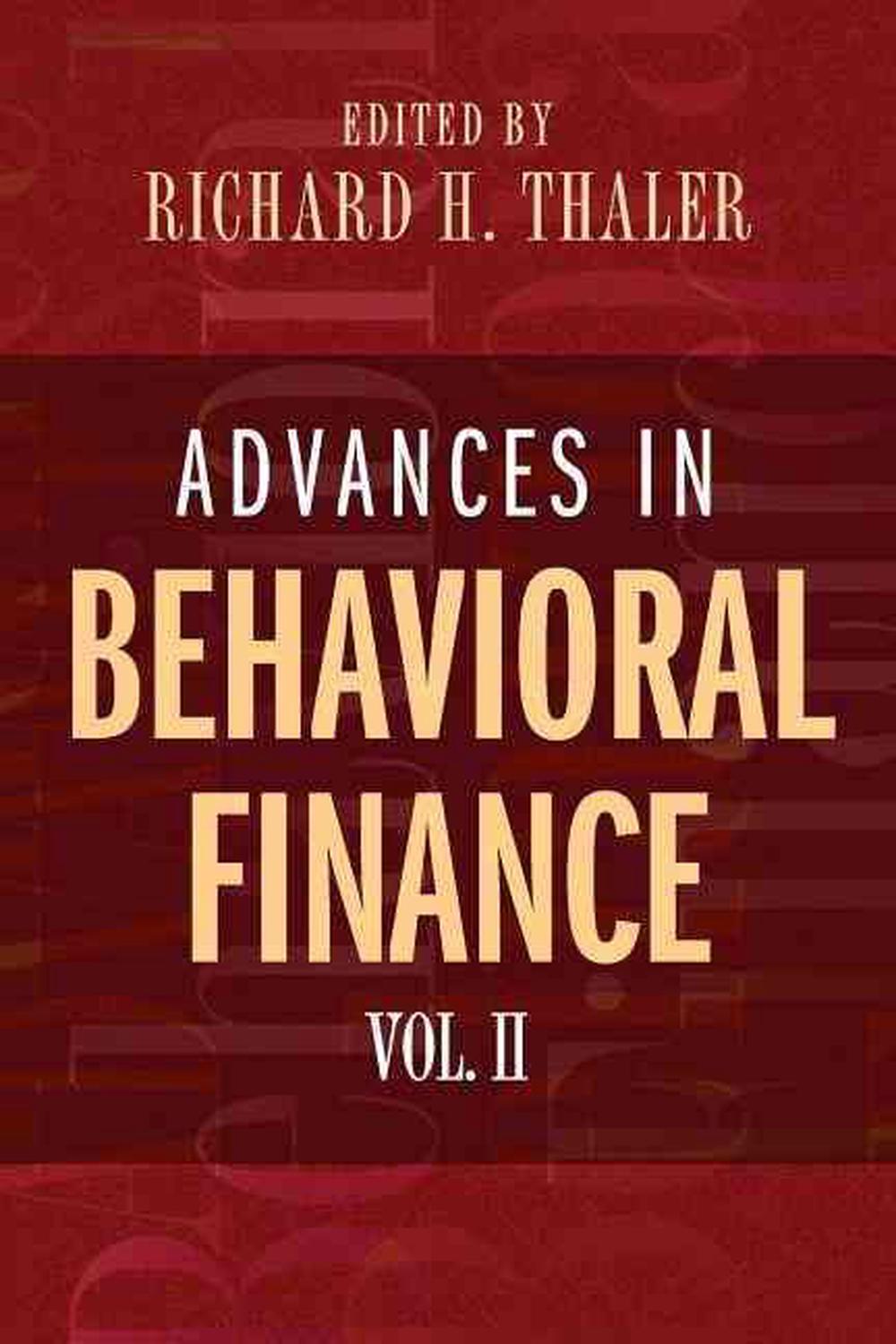 Advances in Behavioral Finance, Volume II, 9780691121758