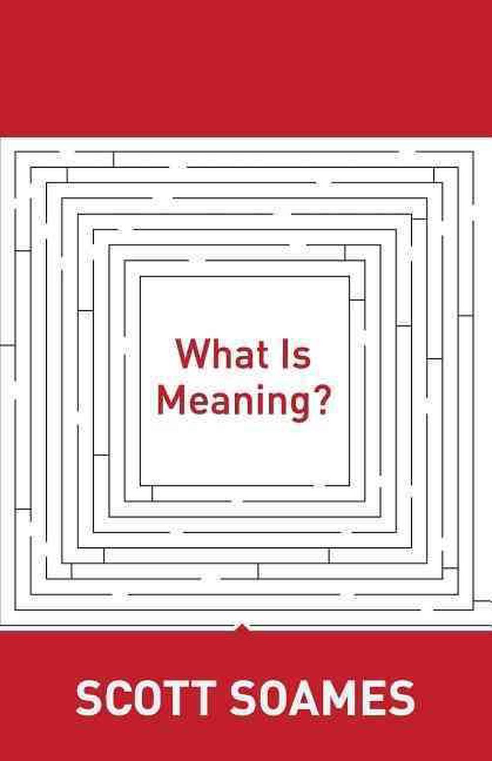 What Is Meaning?, 9780691156392