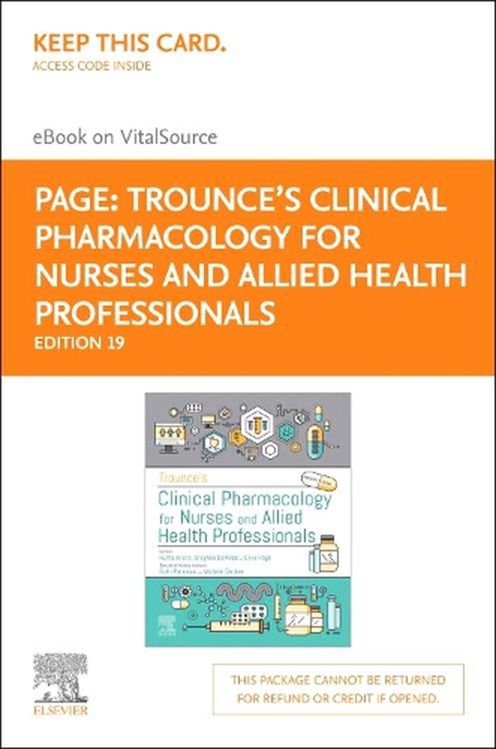Trounce'S Clinical Pharmacology for Nurses - Elsevier eBook on Vitalsource (Retail Access Card), 19th Edition, 9780702067242