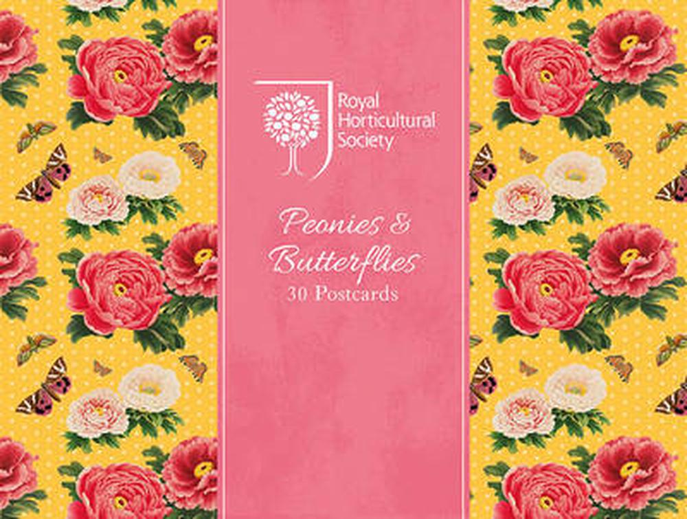 RHS Peonies and Butterflies Postcards | Buy online at The Nile