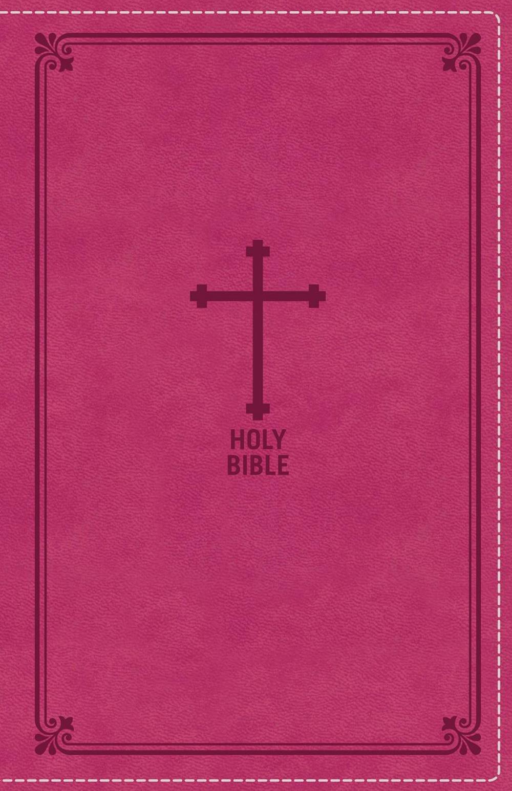 NKJV, Deluxe Gift Bible, Leathersoft, Pink, Red Letter, Comfort Print, 9780718075279